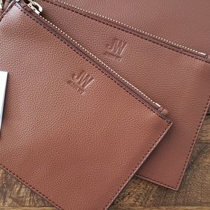 3pc Leather Trio Wallet Clutch Set